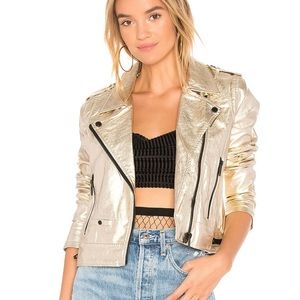 Revolve Metallic Moto Jacket by BLANKNYC